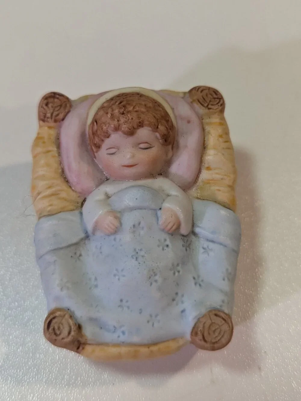 HOMCO Children's Nativity Baby Jesus Bisque Porcelain Figurine